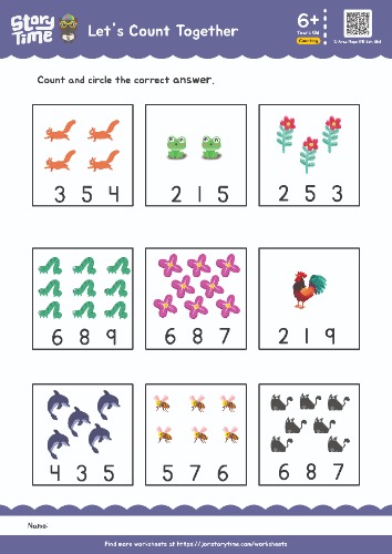 Let's Count Together worksheet
